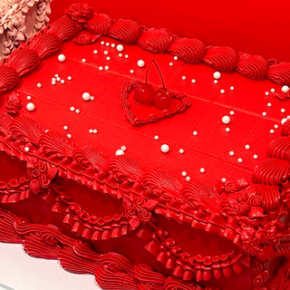 Floral Sheet Baby Vintage Cake