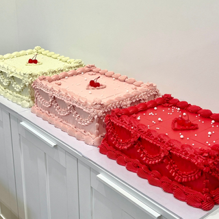 Floral Sheet Baby Vintage Cake