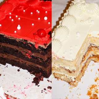 Floral Sheet Baby Vintage Cake