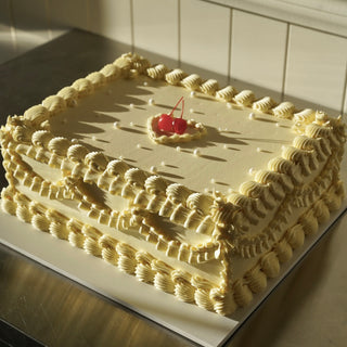 Floral Sheet Baby Vintage Cake
