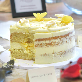 Sliced lemon cake