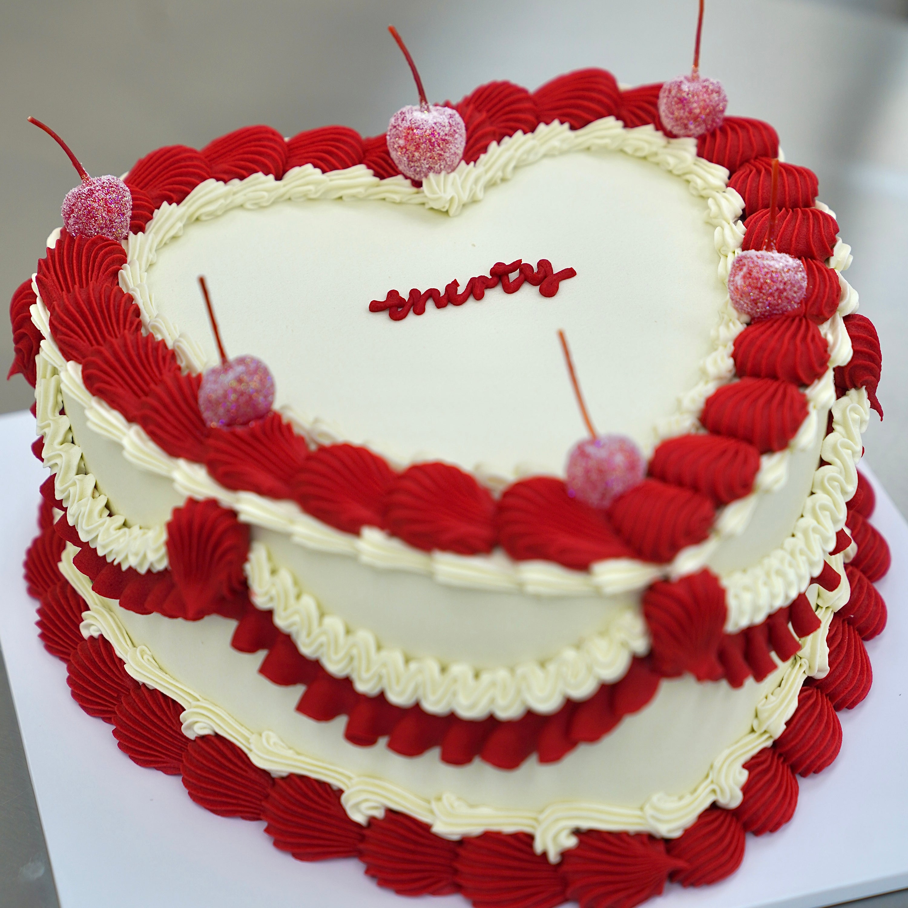 Ruffled Baby Vintage Cake